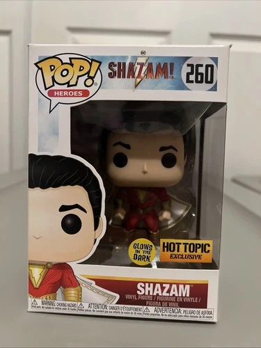 Funko Pop! Vinyl: DC Universe - Shazam (Glow in the Dark) Hot Topic # 260