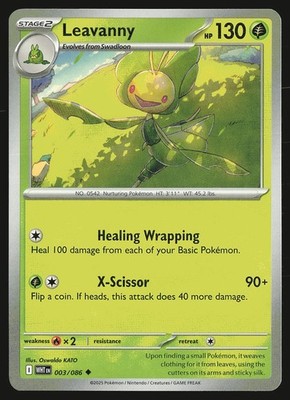 SV: White Flare Leavanny #003/086 Uncommon Pokemon Card | eBay