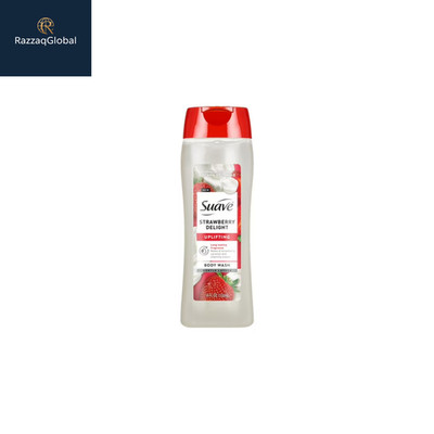 Suave Strawberry Delight Uplifting Body Wash, with Glycerin & Vitamin E, 18 oz