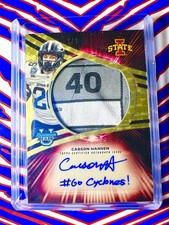 2025 Bowman U Best Carson Hansen 1/1 Superfractor Game Used Patch Auto Penn St