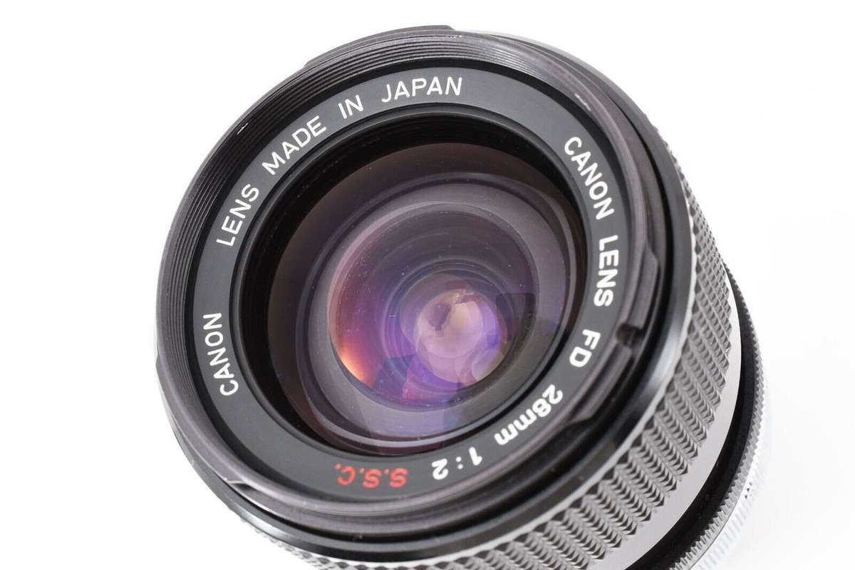キャノンFD 28mm F2 Exc+5 ] Canon FD 28mm F2 S.S.C. Wide Angle MF Lens for FD