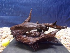 Medium Driftwood Mounted on Slate 09"x12"x07" Aquarium Reptile Natural Art