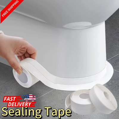 PVC Caulk Strip Tape Self Adhesive Waterproof Sealing Tape for Kitchen Bathrooms