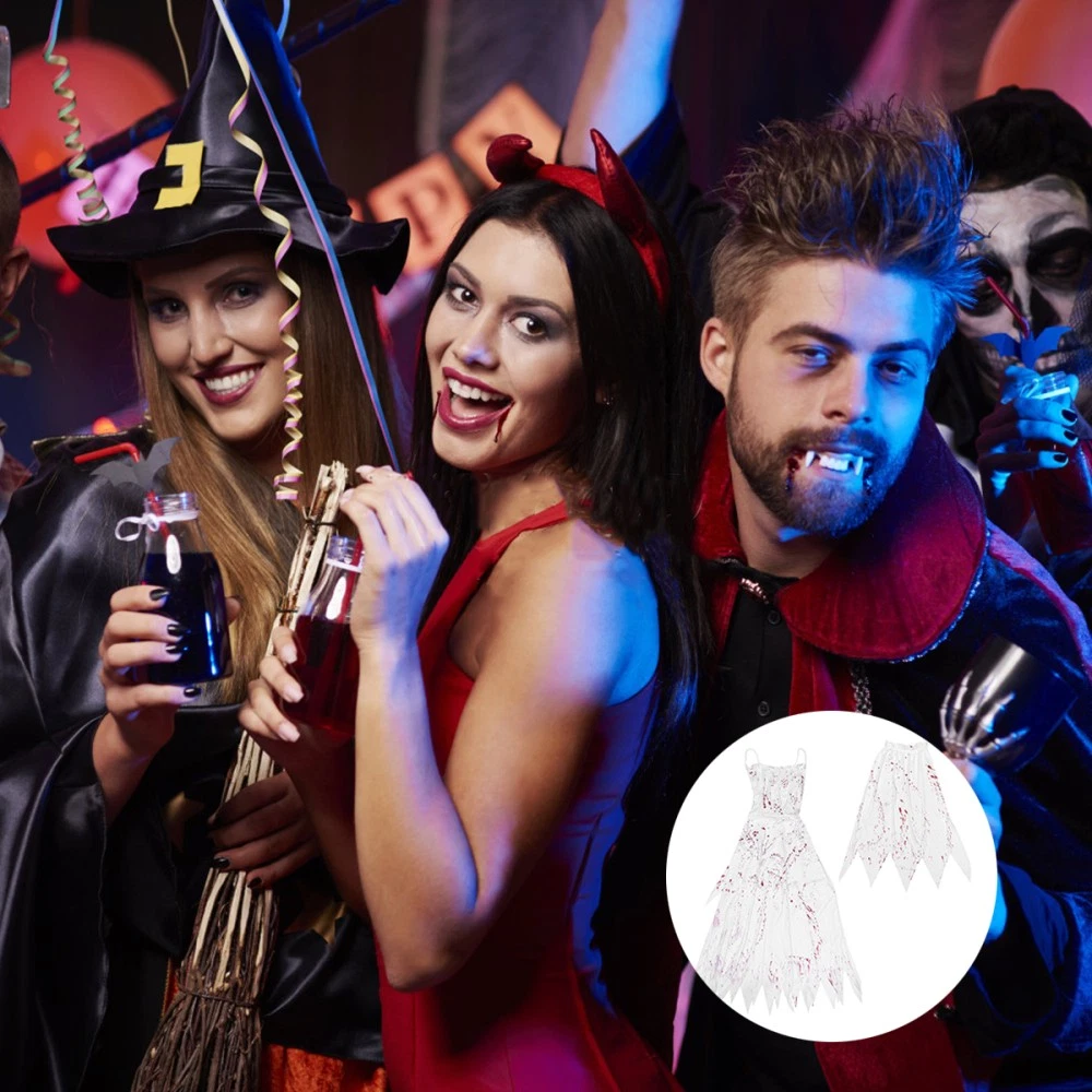 VETEMENTS Sposa Fantasma Sposa Spettacolo Vestiti Uomo Vestito Fantasia Sanguinato Horror Costumi Halloween