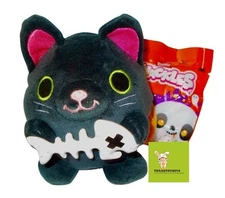 ZURU SNACKLES HALLOWEEN 5" Salem The Black Cat With Fish Bone Spooky Scary 2025
