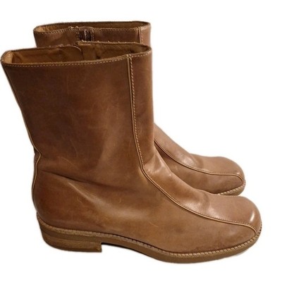 Nurture Woodland by Lamaze Leather Side Zip Booties Women Size 9 M
