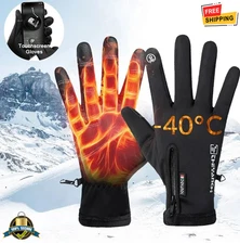 Winter Gloves Waterproof Thermal Touchscreen Windproof Warm Sports Hiking Ski