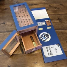 Bamboo & Whale Desktop & Portable Cigar Humidor Magnetic Detachable Design