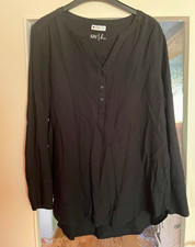 Street One Damen Bluse Gr. 40 schwarz V-Aussc...