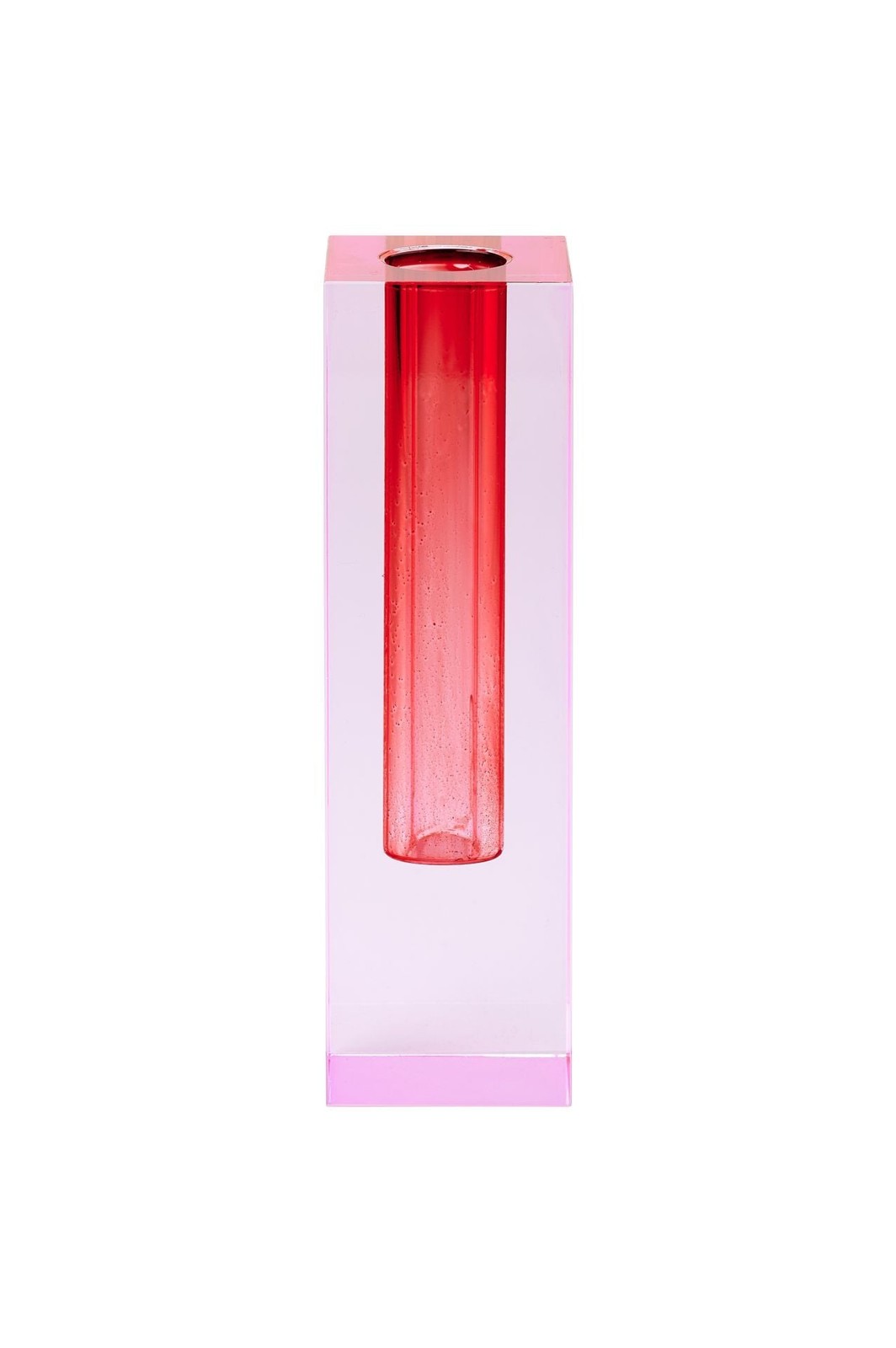 Portacandela Sari Gift Company - Cristallo Rosa Minimal Design 16,5cm