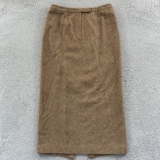 Vintage Lauren Ralph Lauren Maxi Skirt Womens 14 Tweed Equestrian 100 Lambswool