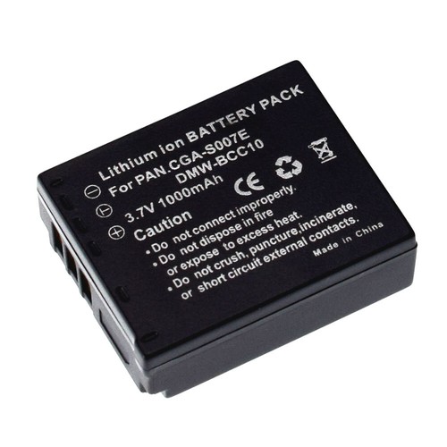 Akku für Panasonic CGA-S007E DMW-BCD10 Lumix DMC-TZ11 TZ15 TZ1 TZ3 TZ4 TZ5 - Bild 1 von 11