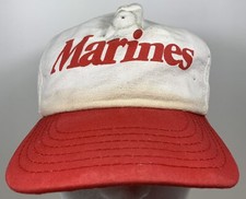 Vintage Marines Hat USMC Military USA Cap Corps Armed Forces