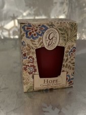 ❤️Greenleaf Cranberry Classic Floral scented Votive candle cube In Opened Box