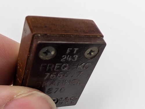 Cecor 7666.7 KC KHz FT-243 Ham Radio Crystal Military Amateur 7.666 MC Ch 870 6P - Zdjęcie 3 z 3