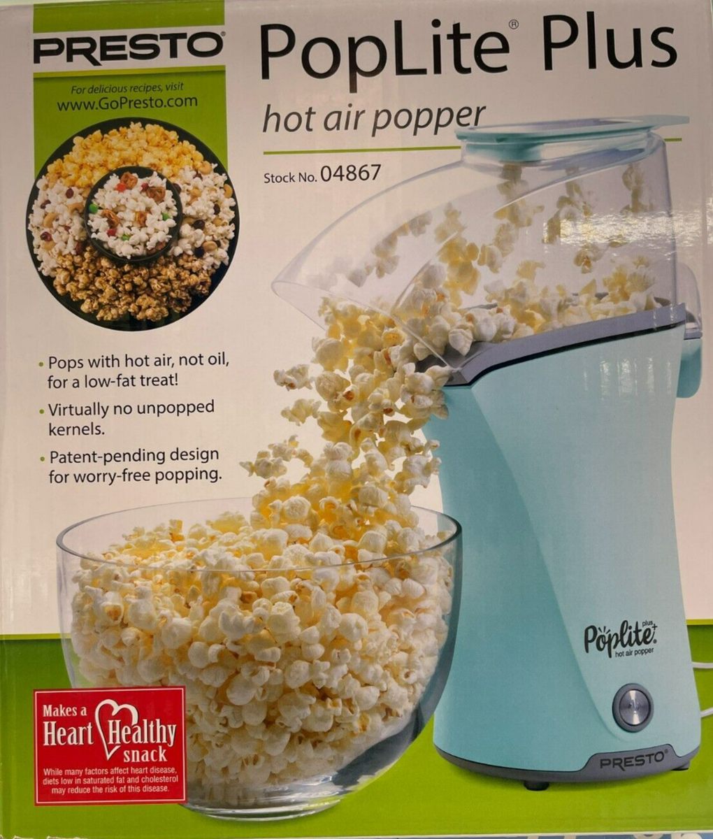 Presto - 04867 - Poplite Plus Hot Air Popper - Aqua | eBay