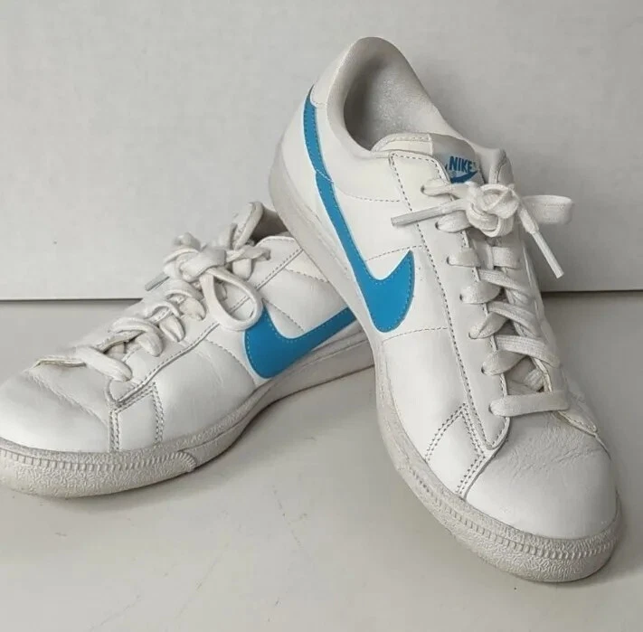 abrazo Joven predicción Nike tennis shoes Womens 8.5 Leather Classic 312498-128 white blue sneaker  Retro | eBay