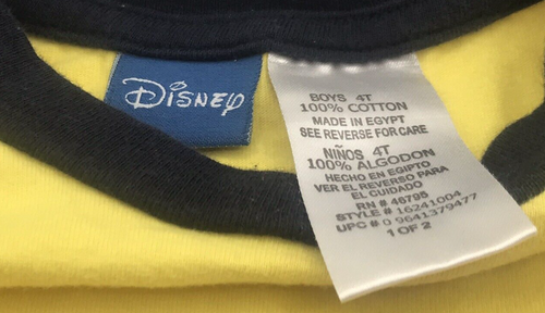 Super Rare VTG Y2k Disney Handy Manny BOYS Tank Top Size 4 Yellow/Black Gift - Picture 7 of 11