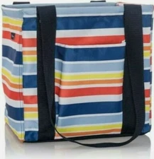 Thirty-one Small Utility Tote in Vista Stripe New In Package