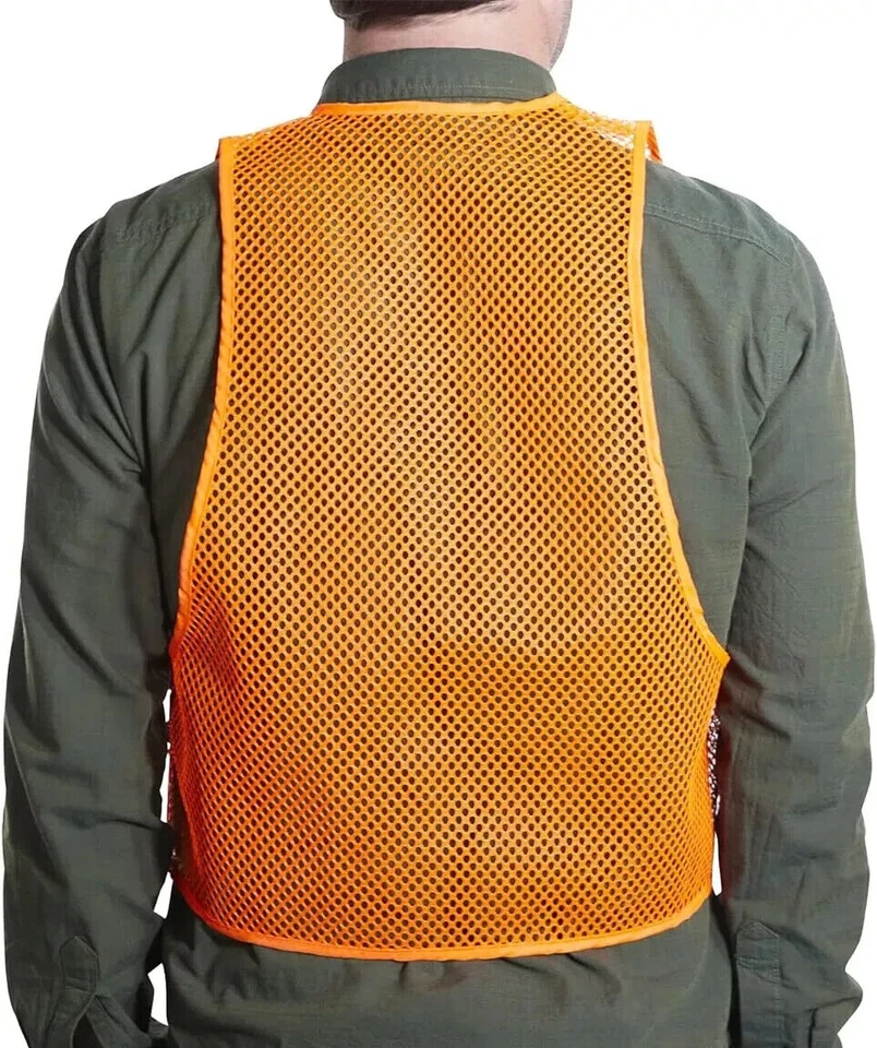Allen Company Mesh Vest Unisex One Size Fits Most Hunting Safety Blaze Orange - Image 4 of 4