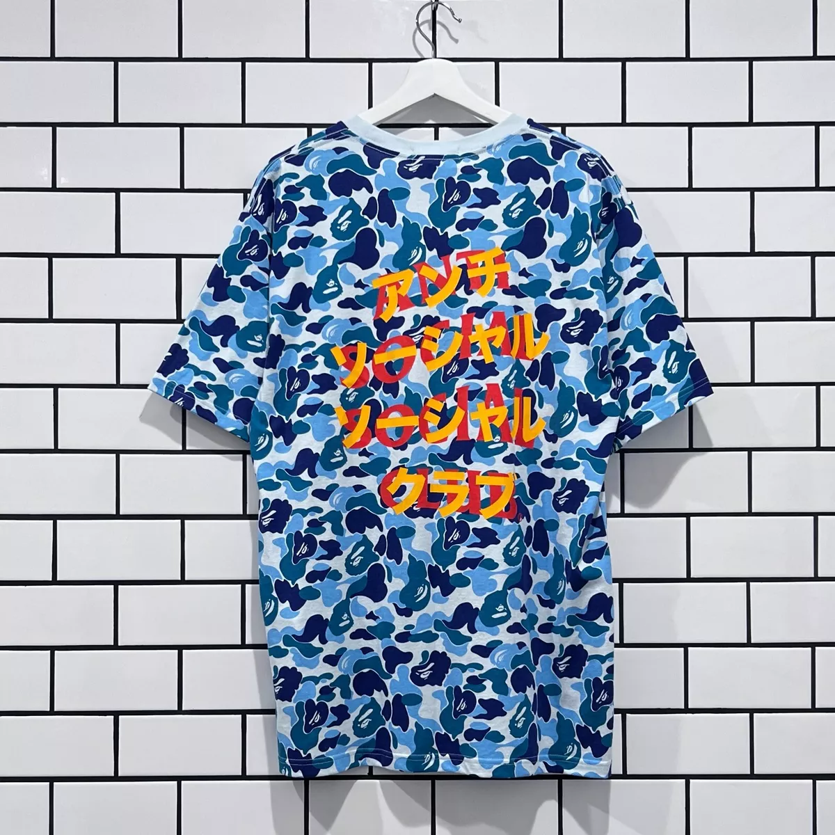 BAPE X ASSC ABC CAMO TEE BLUE 2XL