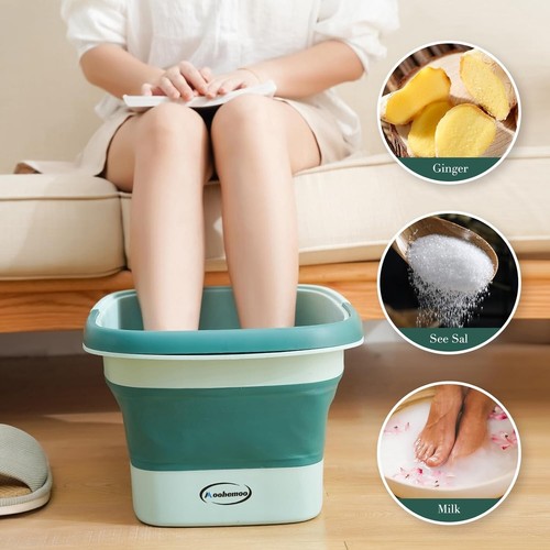 Collapsible Foot Bath Basin with Massage Acupoint - Ultimate Home Spa Luxury - Picture 5 of 9