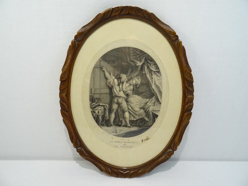 ANCIENNE GRAVURE FRAGONARD LE VERROU 1785 XVIII EME SIECLE OLD ENGRAVING - Foto 2 di 9