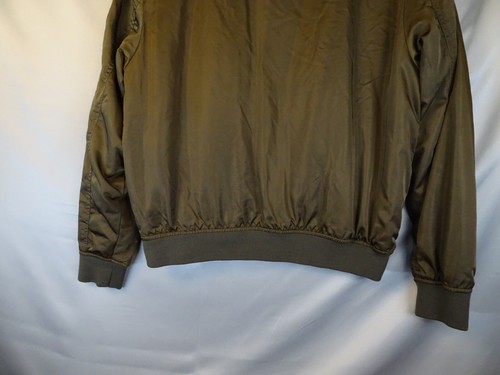Goodfellow Jacket Mens Large Green Bomber Water Resistant Military Style - Picture 13 of 16