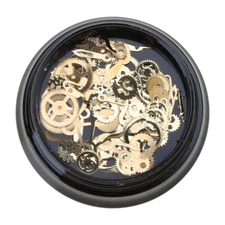 Steampunk Cogs Gears Resin Fillers Hollow Resin Charms Brass Epoxy Resin Kits