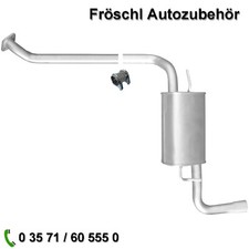 KB für Opel Zafira A 1.6i CNG ERDGAS Endschalldämpfer Endtopf Auspuff Anlage a*
