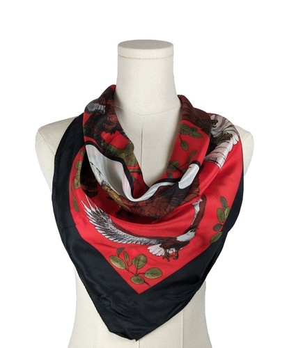 エルメス シルク スカーフ ST.CHRISTOPHE ET L’ENFANT JESUS Hermes Silk Scarf St.Christophe Et L'Enfant Jesus Women Red