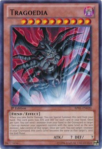 Tragoedia - BP01-EN020 - Rare - 1st Edition x3 - Lightly Played