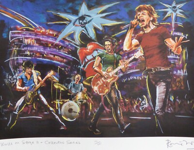 RONNIE WOOD ROLLING STONES SKULLS ON STAGE II COLLECTORS SERIES