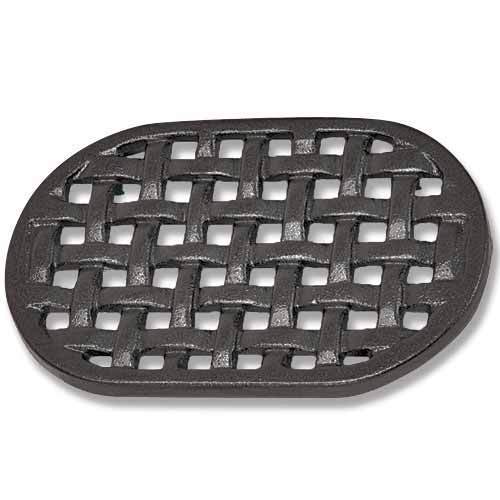 Cast Iron Black Oval Lattice Trivet for Wood Stove Steamers eBay