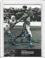 CHARLEY HENNIGAN 1997 UPPER DECK LEGENDS AUTOGRAPH AUTO -OILERS!!
