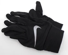 Nike Dri-Fit Gloves Women's Small Element Running Black/Silver