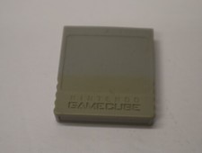  Official Genuine OEM Nintendo GameCube Memory Card 59 Blocks Grey DOL-008 