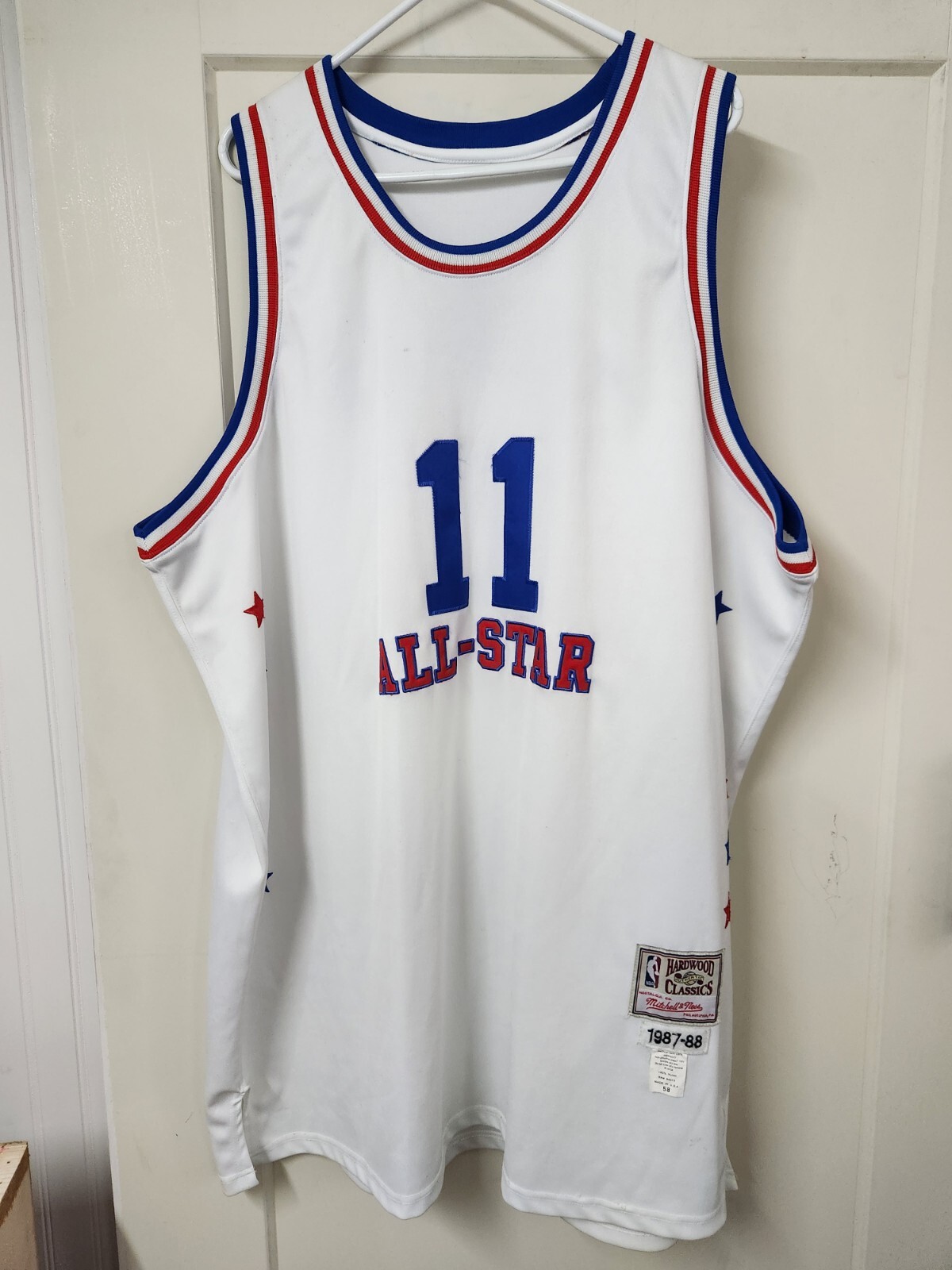 Jersey Mitchell & Ness ISIAH THOMAS Detroit Pistons #11 1988-89 Replica Sz 58