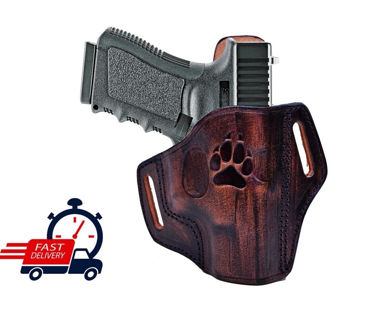 Leather Holster Fits CZ 75B, 75D, SP01, P01, P07, P10S, Shadow 2, 2075