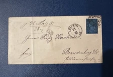 Germany Sachsen SAXONY COVER LETTER LEIPZIG POSTMARK