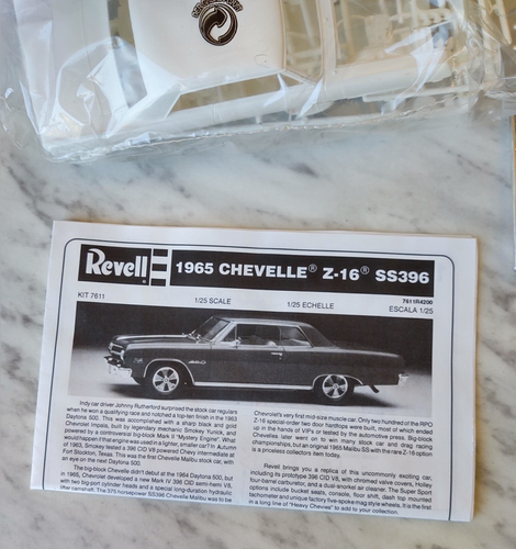 Revell Monogram ‘65 Chevy Chevelle SS396 Z-16 Chevrolet New Open Box - Picture 5 of 12