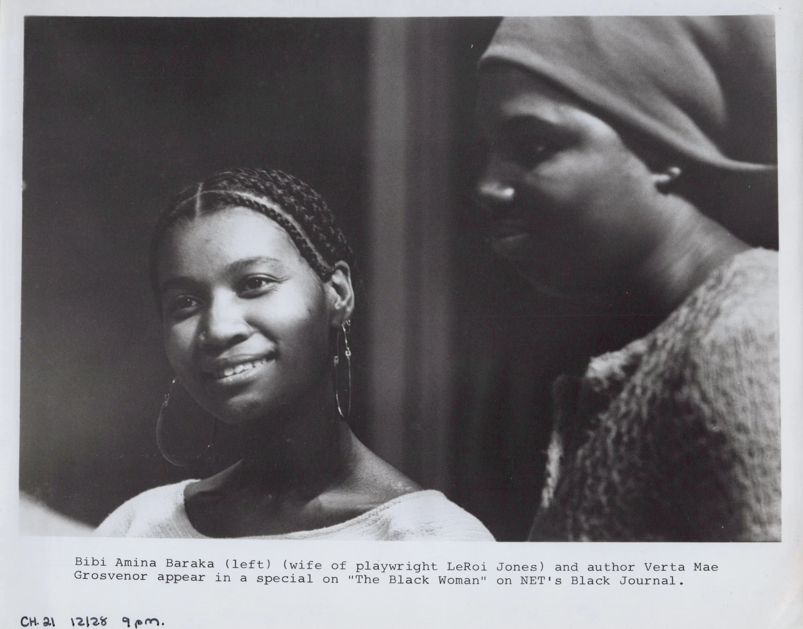 PBS 1960s Bibi Amina Baraka Verta Mae Grosvenor The Black Woman Press Photo - 画像1/2
