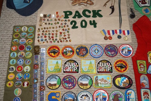 LOTE DE LIBROS BUFANDA VINTAGE BSA BOY CUB SCOUTS WEEBLOWS PARCHE PRENDEDOR CAMISA INSIGNIAS - Imagen 10 de 15