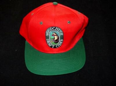 Vintage WOODCHUCK DRAFT CIDER Beer Snapback Trucker's Hat / Baseball Cap - RARE