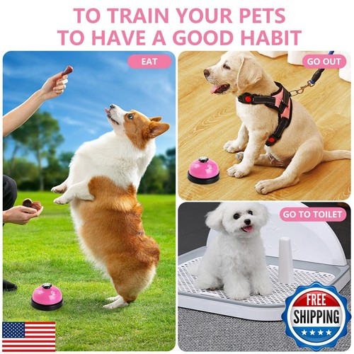 KIKISML Dog Doorbells (2 Pack), Puppy Door Bell Pet Training Bell for Ring Go - Picture 4 of 5