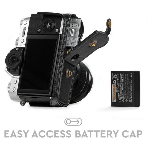 MegaGear Fujifilm X-T30, X-T20, X-T10 (16-50mm/18-55mm) Leather Camera Case - Picture 13 of 27