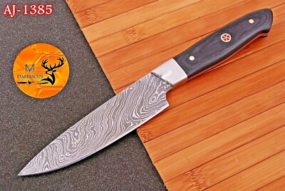 CUSTOM HANDMADE FORGED DAMASCUS STEEL STEAK KNIFE CHEF KNIFE KITCHEN KNIVES 1385