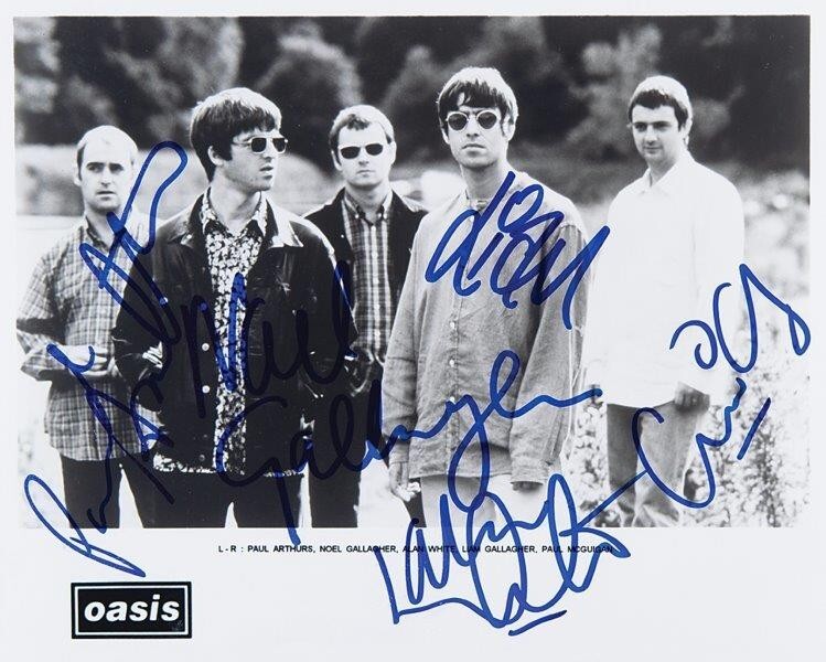 REPRINT - OASIS Liam & Noel Gallagher Autographed Signed 8 x
