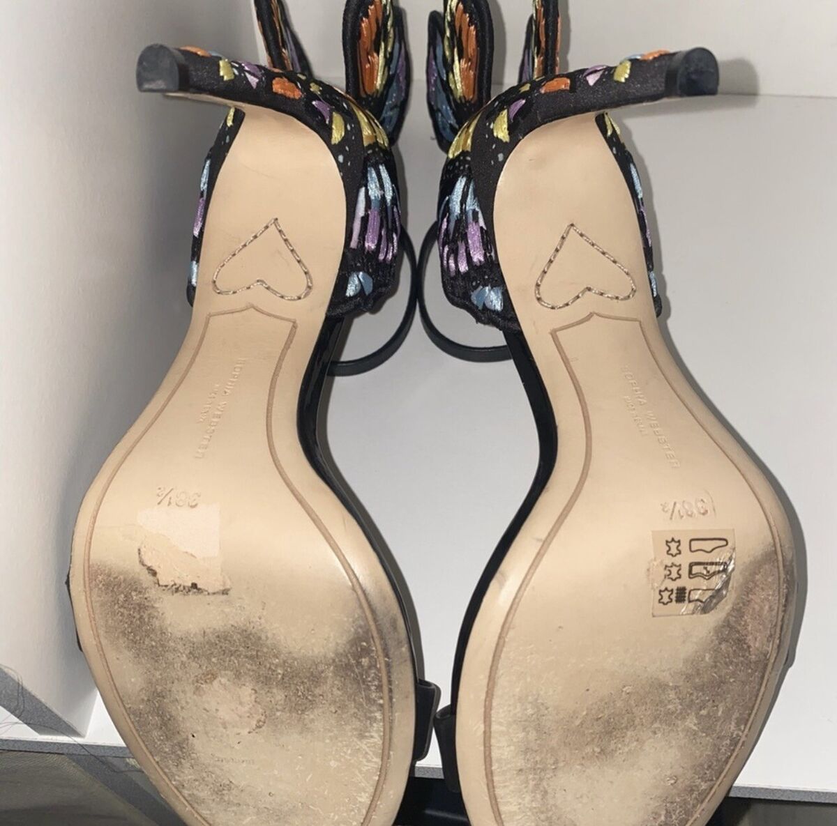 Sophia Webster Chiara Embroidered Rainbow Butterfly Heels | eBay Sophia Webster Chiara Embroidered Rainbow Butterfly Heels | eBay