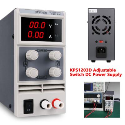 DC Power Supply Variable 0-120V AC 110V Adjustable Switching Regulated KPS1203D